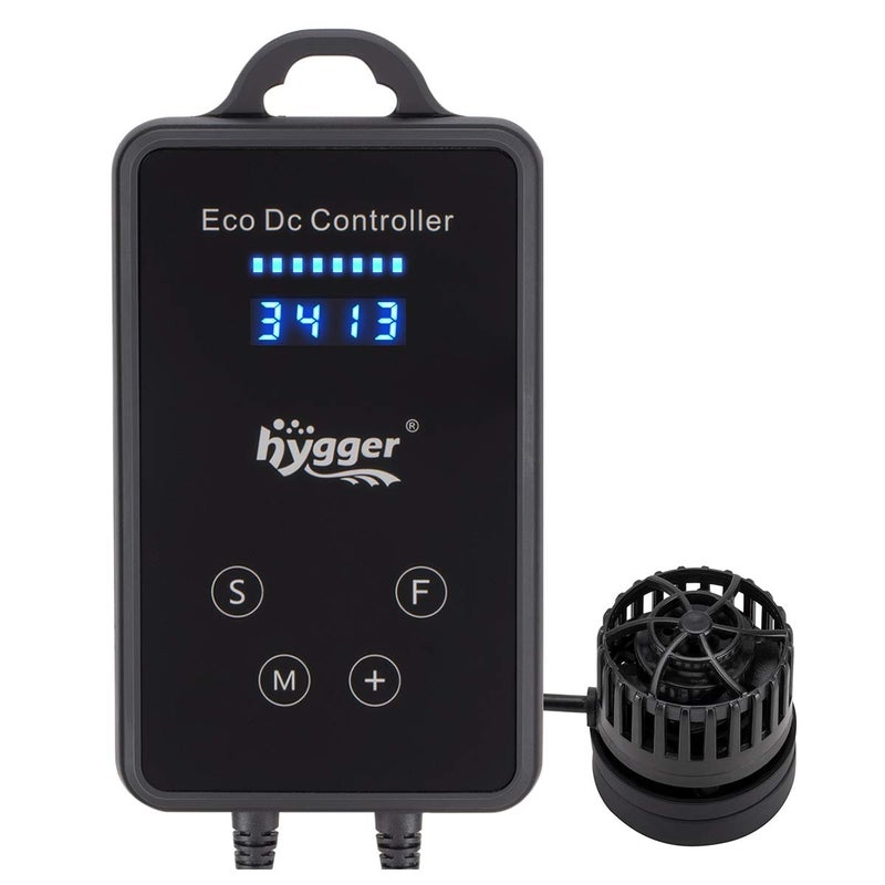 hygger Quiet Magnetic Aquarium Wave Maker, 1600GPH DC 12V Powerhead with Digital Led Display Controller, Submersible Water Inverter Circulation Pump for Fish Tank 3-25 Gallon - Image 1
